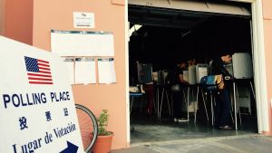 A polling place in San Francisco