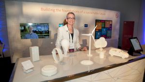 UL sponsor table at the 2019 Pritzker Forum on Global Cities