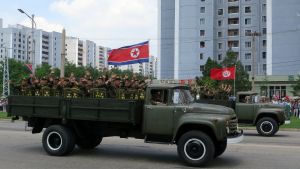 North Korea's nuclear backpack - North Korea Victory Day