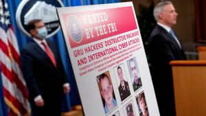 News conference at the Department of Justice in Washington