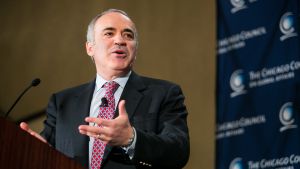 Garry Kasparov speaking at the Council in 2015