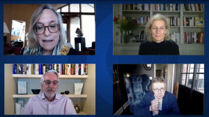 Panelists at the virtual program, The World in 2021 - New Year, New Normal?