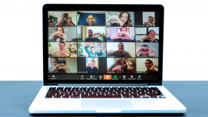 Screenshot of zoom meeting with Council YP members