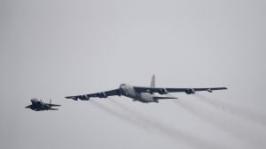 US planes in the sky