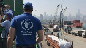 A World Food Programme worker