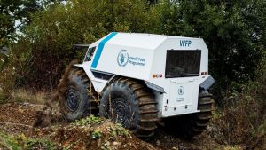 A World Food Programme all-terrain vehicle.