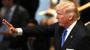 Donald Trump gives his maiden speech to the UN General Assembly