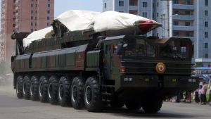 North Korea's ballistic missile on North Korea Victory Day in 2013