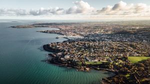 Aerial view of Northern Ireland
