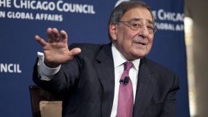 Leon Panetta speaking on-stage
