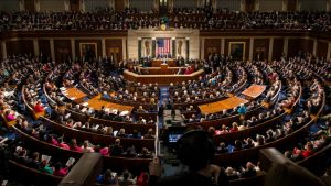 Aerial view of US Congress