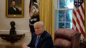 President Trump in the Oval Office