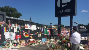 Governor Dannel P. Malloy visited a memorial at Pulse nightclub in Orlando, Florida.