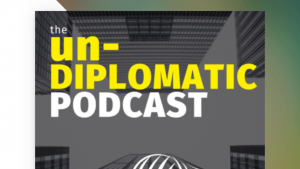 Screenshot of Un-Diplomatic Podcast episode 102 artwork.