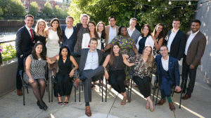 A group of former Emerging Leaders gathered at an event 
