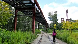 A green walkway in Essen, Germany.