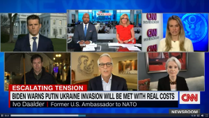 Screen shot of Ivo Daalder speaking about President Biden's meeting with Putin on CNN.