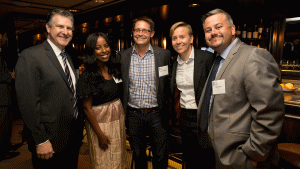 A group of Emerging Leaders poses at a Council event.