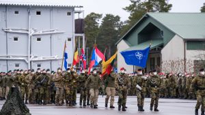 Ceremony to mark the fifth anniversary of NATO’s enhanced Forward Presence in Rukla, Lithuania