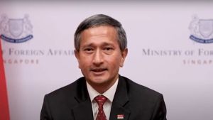 Dr. Vivian Balakrishnan speaking on-screen