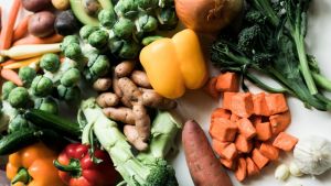Chopped vegetables from above.