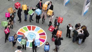 Exhibition opening the UN in Germany promoting the Sustainable Development Goals Action Campaign.