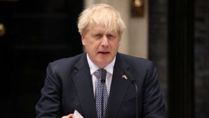 Boris Johnson giving a speech