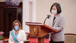 Tsai Ing-wen and Nancy Pelosi