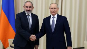 Russian Russian President Vladimir Putin meets with Armenian Prime Minister Nikol Pashinyan 