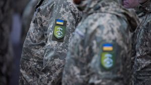 Ukraine military wear patches with Ukraine flag