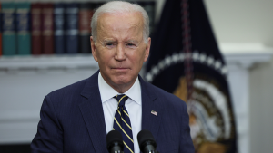 U.S. President Joe Biden announces new actions against Russia for its war on Ukraine on March 11, 2022.