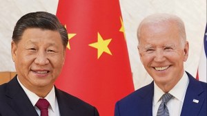 Xi Jinping and Joe Biden side by side