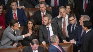 Rep. Matt Gaetz gets into a verbal confrontation with Rep.  Kevin McCarthy 