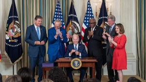 President Joe Biden signs the Inflation Reduction Act