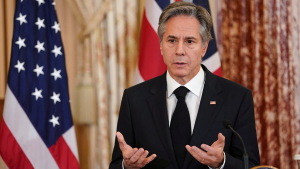 US Secretary of State Antony Blinken speaks at a press conference at the State Department on January 17, 2023.