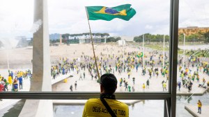 Supporters of Brazil's former President Jair Bolsonaro demonstrate against President Luiz Inacio Lula da Silva, in Brazil