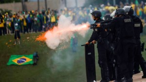 Supporters of Brazil's former President Jair Bolsonaro demonstrate against President Luiz Inacio Lula da Silva, in Brasilia