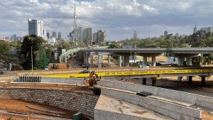 African construction site