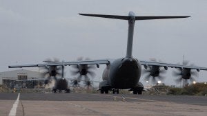 an airplane takes off from Sudan