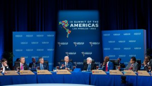 President Joe Biden hosts a working lunch with heads of state and government during the Ninth Summit of the Americas