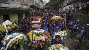 Colombian victims of drug trafficking violence