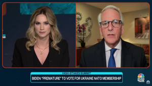 Ellison Barber (left) and Ivo Daalder (right) on NBC News NOW discussing NATO.