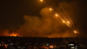 Rockets are fired toward Israel from the Gaza Strip