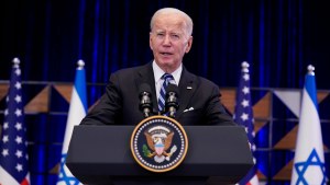 President Joe Biden delivers remarks on the war between Israel and Hamas 