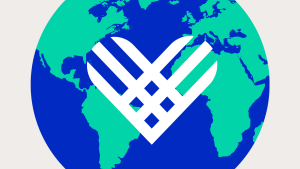 Giving Tuesday Graphic Heart Over World