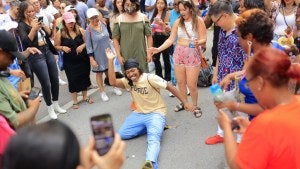 People dancing at Sundays on State