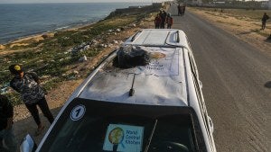 Israeli airstrike hits World Central Kitchen aid convoy 