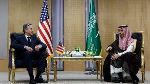 Secretary of State Antony J. Blinken meeting in Saudi Arabia