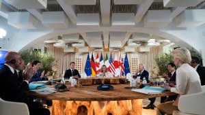 G7 leaders meet with European Commission President Ursula von der Leyen
