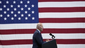 Joe Biden speaks at Fort Liberty